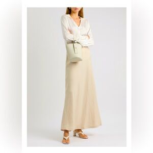 Faithful The Brand Belted Long Linen Skirt Sz 4